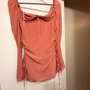 House of CB Coral Ruched Blouse